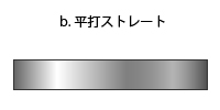  b.平打ストレート